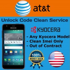 Kyocera AT&T Factory Unlock Code Clean Service!